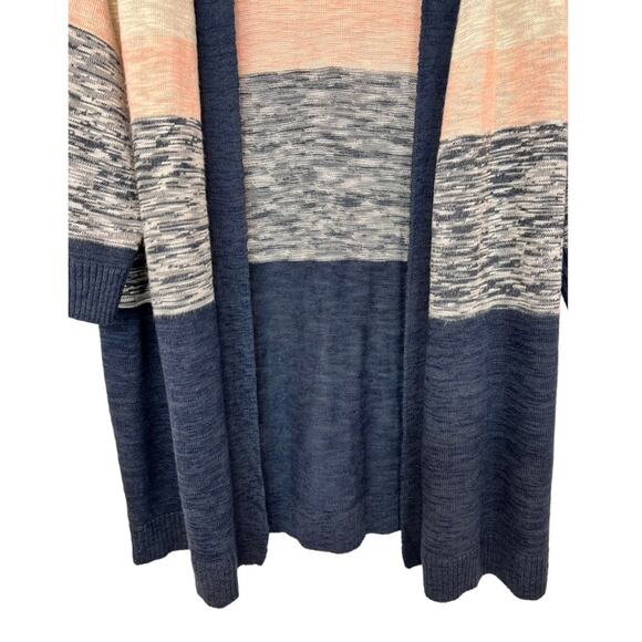 Torrid Striped 3/4 Sleeve Open Long Cardigan  Size 3 - Picture 8 of 12